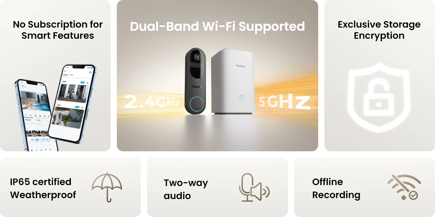 Reolink - Home Hub with Video Doorbell (Battery)