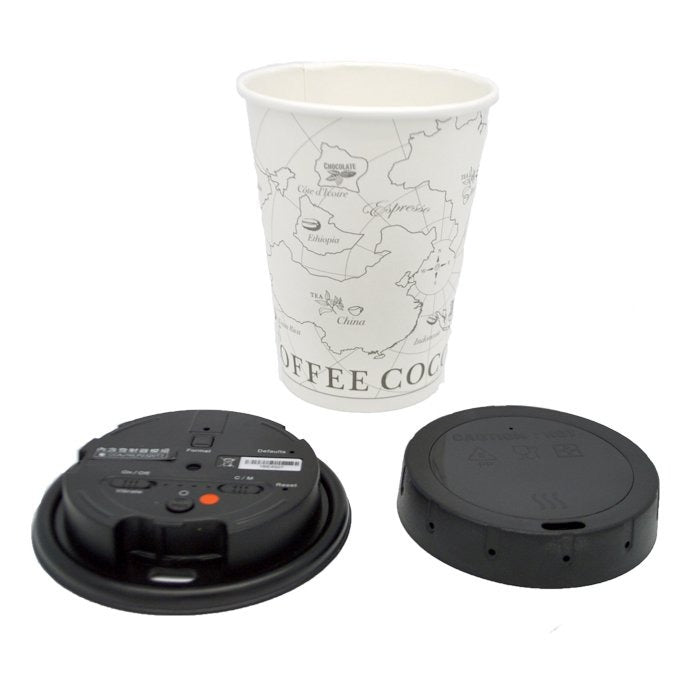 LawMate Wi-Fi Coffee Cup Lid DVR – Tactical 1080P Covert Camera