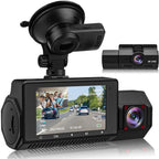 4K Dual Lens Dash Camera – Front & Adjustable Interior Car Camera