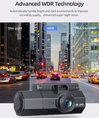 4K Dual Lens Dash Camera – Front & Adjustable Interior Car Camera