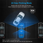 4K Dual Lens Dash Camera – Front & Adjustable Interior Car Camera