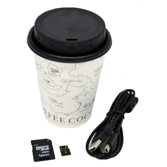 LawMate Wi-Fi Coffee Cup Lid DVR – Tactical 1080P Covert Camera