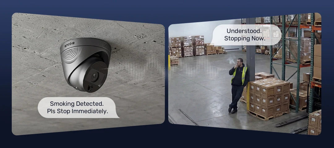 4MP AI Fire Detection Security Camera