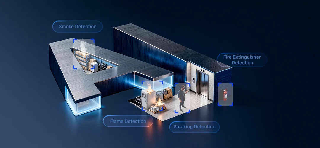 4MP AI Fire Detection Security Camera