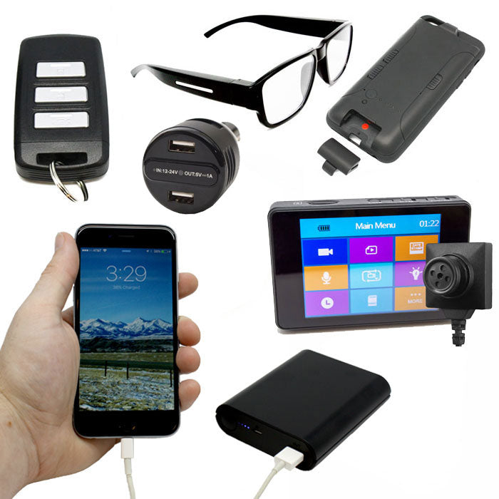 LawMate Spy Kit – 1080P Hidden Camera Set with Portable DVR & Carry Case