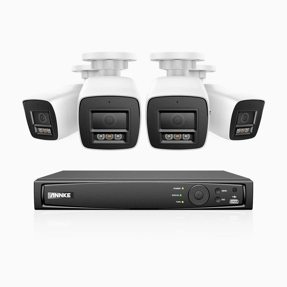 ANNKE H1200 - 4K 12MP 8 Channel 4 Cameras PoE Security System