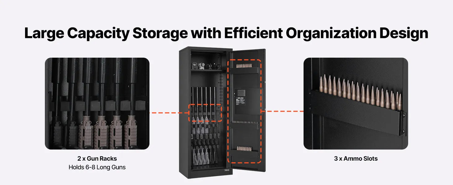 VEVOR -Long Gun Cabinet for Rifles and Pistols